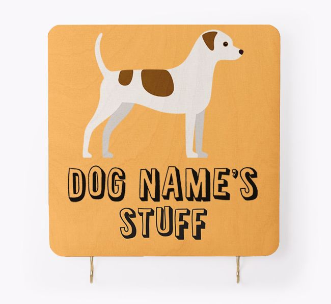 'Dog's Stuff' - Personalised {breedFullName} Lead & Collar Hanger